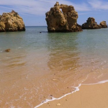 Vanuit Hotel Maritur naar het strand, prachtig!
